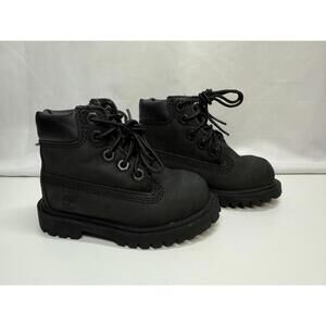 Timberland Boots‎ Toddler Size 5 Black Waterproof Leather Lace Up Outdoor